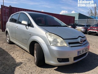 Location: Edinburgh - 2004 TOYOTA COROLLA VERSO VVT-I T3 MPV REG: SL54DWG, Keys: No, MOT Expiry date: 09/08/2024, 1794 Petrol, 5 Speed Manual Petrol, Former Keepers: 5