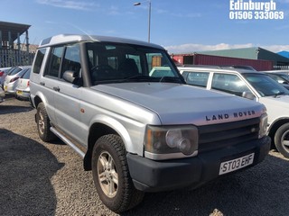 Location: Edinburgh - 2003 LAND ROVER DISCOVERY TD5 E Estate REG: ST03EHF, Keys: No, MOT Expiry date: 02/12/2025, 2495 Diesel, 5 Speed Manual Diesel, Former Keepers: 8