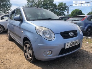 Location: Mitcham - 2010 KIA PICANTO 2 5 Door Hatchback REG: EJ60HFN, Keys: No, MOT Expiry date: 09/01/2026, 1086 Petrol, 5 Speed Manual Petrol, Former Keepers: 6