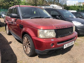 Location: Mitcham - 2005 LAND ROVER RANGEROVER SPT TDV6 HSE A Estate REG: PJ55KRV, Keys: No, MOT Expiry date: 31/03/2024, 2720 Diesel, 6 Speed Auto Diesel, Former Keepers: 9