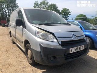 Location: Mitcham - 2008 CITROEN DISPATCH 1000 HDI 90 SWB Panel Van REG: VU58WGY, Keys: No, MOT Expiry date: 17/01/2025, 1560 Diesel, 5 Speed Manual Diesel, Former Keepers: 8