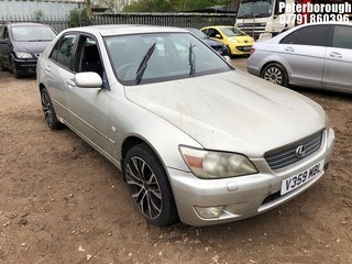 Location: Peterborough - 2000 LEXUS IS200 SE 4 Door Saloon REG: V359MBL, Keys: No, MOT Expiry date: 08/09/2023, 1988 Petrol, 6 Speed Manual Petrol, Former Keepers: 3