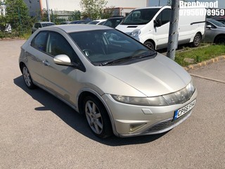 Location: Brentwood - 2006 HONDA CIVIC SPORT I-CTDI 5 Door Hatchback REG: CP56FHA, Keys: No, MOT Expiry date: 02.06.2025, 2204 Diesel, 6 Speed Manual Diesel, Former Keepers: 5