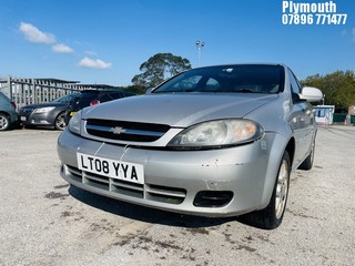 Location: Plymouth - 2008 CHEVROLET LACETTI SX 5 Door Hatchback REG: LT08YYA, Keys: No, MOT Expiry date: 10/03/2026, 1598 Petrol, 5 Speed Manual Petrol, Former Keepers: 8