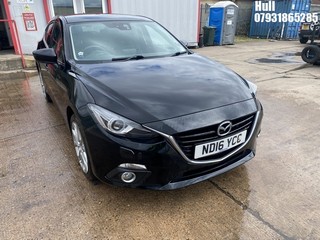 Location: Hull - 2016 MAZDA 3 SPORT NAV D 5 DOOR HATCHBACK REG: ND16YCC, 1496cc DIESEL, 6 SPEED MANUAL DIESEL, Former Keepers: 1, Keys: Yes, MOT Expiry date: 01/07/2025
