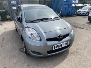Location: Hull - 2009 TOYOTA YARIS TR VVT-I 3 Door Hatchback REG: FP09BYH, Keys: No, MOT Expiry date: 28/02/2025, 1329 Petrol, 6 Speed Manual Petrol, Former Keepers: 4