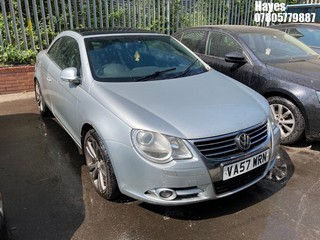 Location:  Hayes - 2008 VOLKSWAGEN EOS SPORT TDI A Convertible REG: VA57WRN, Keys: No, MOT Expiry date: 17/09/2024, 1968 Diesel, 6 Speed Auto Diesel, Former Keepers: 6