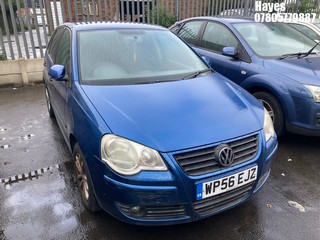 Location:  Hayes - 2007 VOLKSWAGEN POLO S 80 5 Door Hatchback REG: WP56EJZ, Keys: No, MOT Expiry date: 27/10/2024, 1390 Petrol, 5 Speed Manual Petrol, Former Keepers: 6