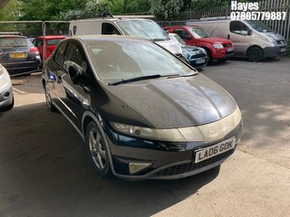Location:  Hayes - 2006 HONDA CIVIC ES I-VTEC S-A 5 Door Hatchback REG: LA06GOK, Keys: No, MOT Expiry date: 17/01/2025, 1799 Petrol, 6 Speed Semi Auto Petrol, Former Keepers: 3