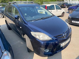 Location: North Woolwich - 2008 MAZDA 5 SPORT MPV REG: SJ08YVY, Keys: No, MOT Expiry date: 02/03/2026, 1999 Petrol, 5 Speed Manual Petrol, Former Keepers: 10
