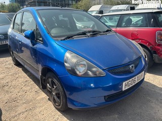 Location: North Woolwich - 2006 HONDA JAZZ SE CVT 5 Door Hatchback REG: HG06XUH, Keys: No, MOT Expiry date: 04/11/2024, 1339 Petrol, Variable Speed Auto Petrol, Former Keepers: 6