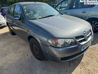 Location: North Woolwich - 2005 NISSAN ALMERA S AUTO 5 Door Hatchback REG: WP54WKU, Keys: No, MOT Expiry date: 05/06/2024, 1769 Petrol, 4 Speed Auto Petrol, Former Keepers: 6