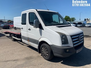 Location: BELVEDERE - 2008 VOLKSWAGEN CRAFTER CR35 D/C LWB FLAT LORRY REG: SD58BVC, 2461cc DIESEL, 6 SPEED MANUAL DIESEL, Former Keepers: 9, Keys: No, MOT: Expiry date25/03/2025