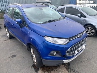Location: Belvedere - 2016 FORD ECOSPORT TITANIUM AUTO 5 Door Hatchback REG: CN66VTT, Keys: No, MOT Expiry date: 08/11/2024, 1498 Petrol, 5 Speed Auto Petrol, Former Keepers: 2
