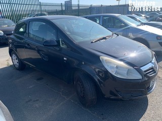 Location: Belvedere - 2011 VAUXHALL CORSA S 3 Door Hatchback REG: DS60XNM, Keys: No, MOT Expiry date: 08/08/2025, 1229 Petrol, 5 Speed Manual Petrol, Former Keepers: 8