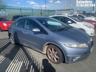 Location: Belvedere - 2008 HONDA CIVIC SE I-DSI 5 Door Hatchback REG: SA08UKR, Keys: No, MOT Expiry date: 10/06/2025, 1339 Petrol, 6 Speed Manual Petrol, Former Keepers: 3