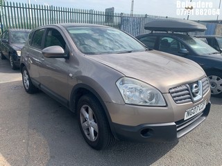 Location: Belvedere - 2007 NISSAN QASHQAI ACENTA 2WD 5 Door Hatchback REG: NG07CZP, Keys: No, MOT Expiry date: 20/03/2025, 1598 Petrol, 5 Speed Manual Petrol, Former Keepers: 9