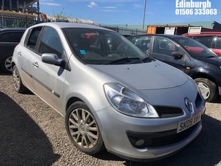 Location: Edinburgh - 2009 RENAULT CLIO DYNAMIQUE 16V 5 Door Hatchback REG: SK09XWV, Keys: No, MOT Expiry date: 13/12/2025, 1149 Petrol, 5 Speed Manual Petrol, Former Keepers: 4
