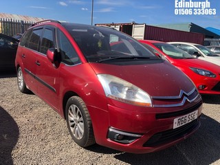 Location: Edinburgh - 2008 CITROEN C4 PICASSO 7 EXCL HDI A MPV REG: R66SSE, Keys: No, MOT Expiry date: 28/05/2025, 1560 Diesel, 6 Speed Auto Diesel, Former Keepers: 8