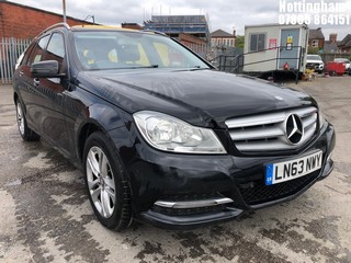 Location: Nottingham - 2013 MERCEDES-BENZ C220 EXECUTIV SE CDI BLUE Estate REG: LN63NWY, Keys: No, MOT Expiry date: 18/01/2025, 2143 Diesel, 7 Speed Auto Diesel, Former Keepers: 5