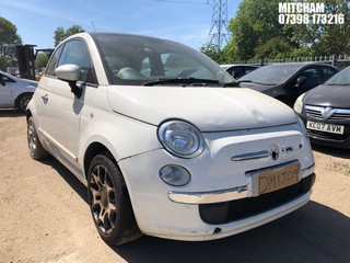 Location: MITCHAM - 2011 FIAT 500 LOUNGE 3 DOOR HATCHBACK REG: DY11JOA, 1242cc PETROL, 5 SPEED MANUAL PETROL, Former Keepers: 2, Keys: No, MOT: Expiry date26/12/2025