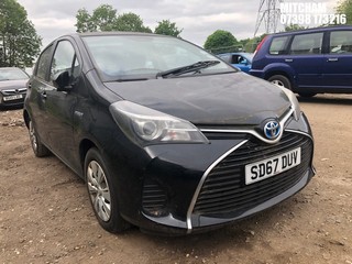 Location: Mitcham - 2017 TOYOTA YARIS ACTIVE HYBRID VVT-I 5 Door Hatchback REG: SD67DUV, Keys: No, MOT Expiry date: 18/04/2024, 1497 Hybrid Electric, Variable 1 Speed Auto Petrol/E, Former Keepers: 3
