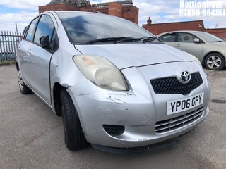 Location: Nottingham - 2006 TOYOTA YARIS T3 5 Door Hatchback REG: YP06GPY, Keys: Yes, MOT Expiry date: 14/02/2025, 1296 Petrol, 5 Speed Manual Petrol, Former Keepers: 3