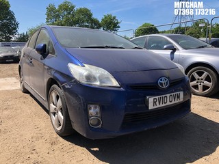 Location: Mitcham - 2010 TOYOTA PRIUS T SPIRIT VVT-I CVT 5 Door Hatchback REG: RV10OVM, Keys: No, MOT Expiry date: 11/08/2025, 1797 Hybrid Electric, Variable 1 Speed Auto Petrol/E, Former Keepers: 6