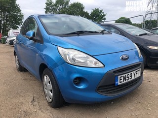 Location: Mitcham - 2010 FORD KA STYLE 3 Door Hatchback REG: EN59YFT, Keys: No, MOT Expiry date: 25/10/2024, 1242 Petrol, 5 Speed Manual Petrol, Former Keepers: 6