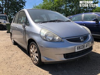 Location: Mitcham - 2008 HONDA JAZZ SE 5 Door Hatchback REG: VK08AFE, Keys: No, MOT Expiry date: 09/05/2025, 1339 Petrol, 5 Speed Manual Petrol, Former Keepers: 6
