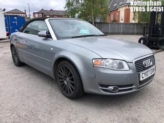 Location: Nottingham - 2007 AUDI A4 SPORT CABRIOLET TDI A Convertible REG: CY07DXW, Keys: No, MOT Expiry date: 21/12/2024, 1986 Diesel, 7 Speed Auto Diesel, Former Keepers: 8