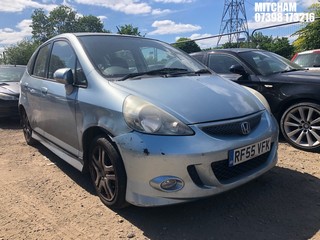 Location: Mitcham - 2005 HONDA JAZZ SE SPORT CVT 5 Door Hatchback REG: RF55VFK, Keys: No, MOT Expiry date: 13/01/2025, 1339 Petrol, Variable Speed Auto Petrol, Former Keepers: 5