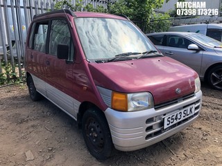 Location: Mitcham - 1998 DAIHATSU MOVE PLUS AUTO Estate REG: S543SLK, Keys: No, MOT Expiry date: 16/02/2024, 847 Petrol, 2/3 Speed Auto Petrol, Former Keepers: 6