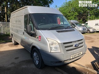 Location: Mitcham - 2010 FORD TRANSIT 115 T350L RWD Panel Van REG: EA10HKM, Keys: No, MOT Expiry date: 20/10/2025, 2402 Diesel, 6 Speed Manual Diesel, Former Keepers: 4