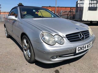 Location: Nottingham - 2004  MERCEDES  CLK 200 AVANTGARDE KOMP A Convertible  REG: GN54WZG, 1796cc Petrol , AUTOMATIC, Former Keepers: 8, Keys: Yes, MOT Expiry date: 21/05/2025