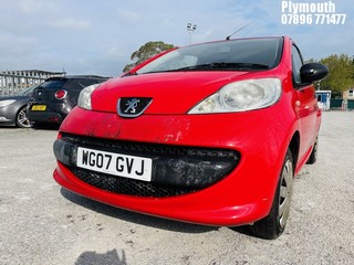 Location: Plymouth - 2007 PEUGEOT 107 URBAN LITE 3 Door Hatchback REG: WG07GVJ, Keys: No, MOT Expiry date: 08/07/2024, 998 Petrol, 5 Speed Manual Petrol, Former Keepers: 4