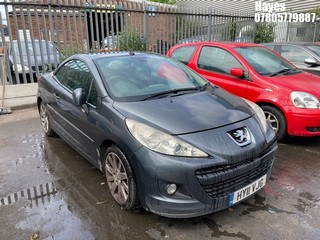Location:  Hayes - 2011 PEUGEOT 207 GT CC Convertible REG: HY11VJG, Keys: No, MOT Expiry date: 22/12/2025, 1598 Petrol, 5 Speed Manual Petrol, Former Keepers: 8
