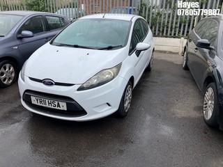 Location:  Hayes - 2011 FORD FIESTA EDGE 60 3 Door Hatchback REG: YR11HSA, Keys: No, MOT Expiry date: 19/10/2025, 1242 Petrol, 5 Speed Manual Petrol, Former Keepers: 5