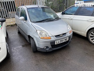 Location:  Hayes - 2009 CHEVROLET MATIZ SE PLUS 5 Door Hatchback REG: LL09CNC, Keys: No, MOT Expiry date: 24/02/2025, 995 Petrol, 5 Speed Manual Petrol, Former Keepers: 7
