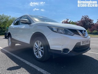 Location: Birmingham - 2015  NISSAN  QASHQAI ACENTA PLUS DIG-T 5 Door Hatchback REG: BK15HUV, 1198cc Petrol , 6 Speed Manual Petrol 	, Former Keepers: 0, Keys: Yes, MOT Expiry date: 13/10/2025