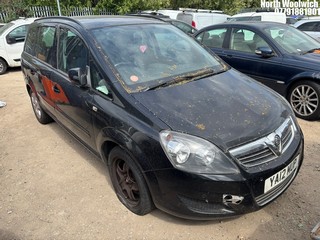Location: North Woolwich - 2012 VAUXHALL ZAFIRA EXCLUSIV MPV REG: YA12MUP, Keys: No, MOT Expiry date: 09/01/2025, 1598 Petrol, 5 Speed Manual Petrol, Former Keepers: 3