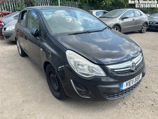 Location: North Woolwich - 2011 VAUXHALL CORSA SE 5 Door Hatchback REG: VE11BBF, Keys: No, MOT Expiry date: 08/01/2026, 1398 Petrol, 5 Speed Manual Petrol, Former Keepers: 11