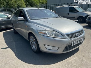 Location: North Woolwich - 2008 FORD MONDEO TITANIUM X TDCI 5 Door Hatchback REG: EA08XGO, Keys: No, MOT Expiry date: 27/10/2025, 2179 Diesel, 6 Speed Manual Diesel, Former Keepers: 8