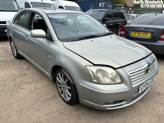 Location: North Woolwich - 2004 TOYOTA AVENSIS T SPIRIT SEMI-AUT 5 Door Hatchback REG: GY04GXE, Keys: No, MOT Expiry date: 12/03/2026, 1998 Petrol, 4 Speed Semi Auto Petrol, Former Keepers: 6