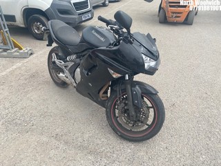 Location: North Woolwich - 2008 KAWASAKI EX 650 A7F Motorcycle REG: LM08VEP, Keys: No, MOT Expiry date: 02/05/2024, 649 Petrol, MANUAL, Former Keepers: 11