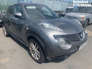 Location: BELVEDERE - 2012 NISSAN JUKE TEKNA 5 DOOR HATCHBACK REG: YH62ZHR , 1598cc PETROL, 5 SPEED MANUAL PETROL, Former Keepers: 3, Keys: No, MOT: Expiry date15.02.2025