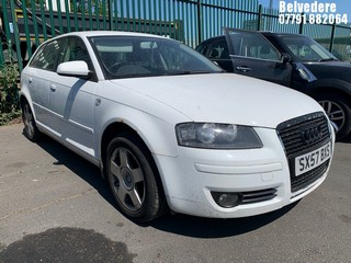 Location: BELVEDERE - 2008 AUDI A3 SPORT TFSI  5 DOOR HATCHBACK REG: SX57BXS, 1390cc PETROL, 6 SPEED MANUAL PETROL, Former Keepers: 8, Keys: No, MOT: Expiry date13/12/2025