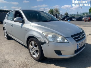 Location: Belvedere - 2007 KIA CEE'D SR 5 DOOR HATCHBACK REG: GJ57CEY, 1396cc PETROL, 5 SPEED MANUAL PETROL, Former Keepers: 4, Keys: Yes, MOT Expiry date: 17.05.2025