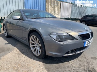 Location: Belvedere - 2007 BMW 650I SPORT AUTO Coupe REG: JG57GAG, Keys: No, MOT Expiry date: 26.01.2025, 4799 Petrol, 6 Speed Auto Petrol, Former Keepers: 8
