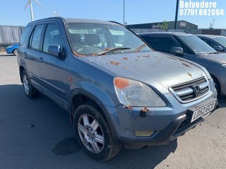 Location: Belvedere - 2002 HONDA CR-V I-VTEC SE EXECUTIVE Estate REG: LD52GCX, Keys: No, MOT Expiry date: 12/06/2025, 1998 Petrol, 5 Speed Manual Petrol, Former Keepers: 7